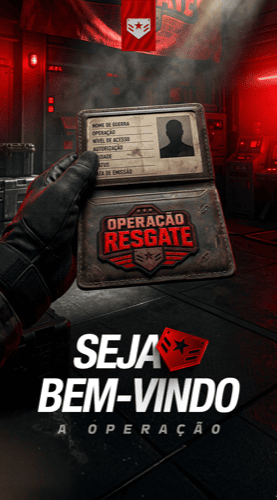 Módulo de boas-vindas da Operação Resgate