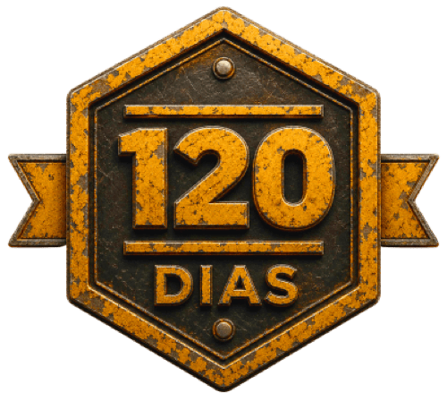 Selo de garantia de 120 dias